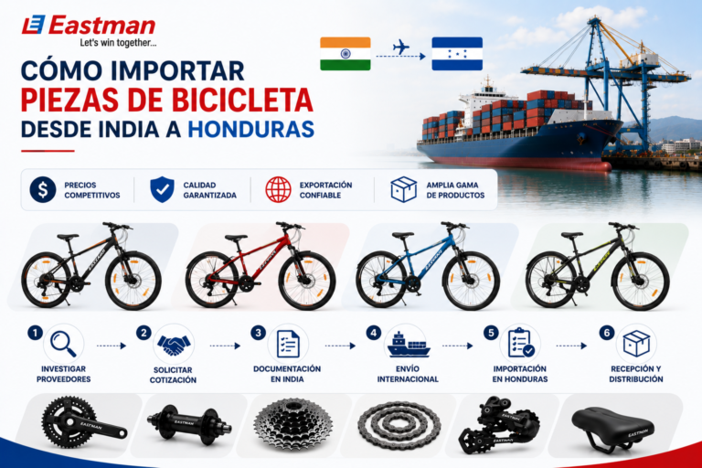 Cómo Importar Piezas de Bicicleta desde India a Honduras