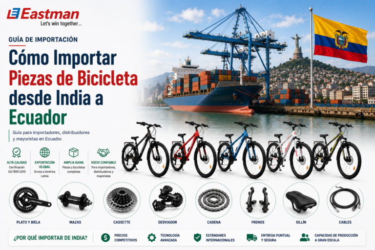 Cómo Importar Piezas de Bicicleta desde India a Ecuador