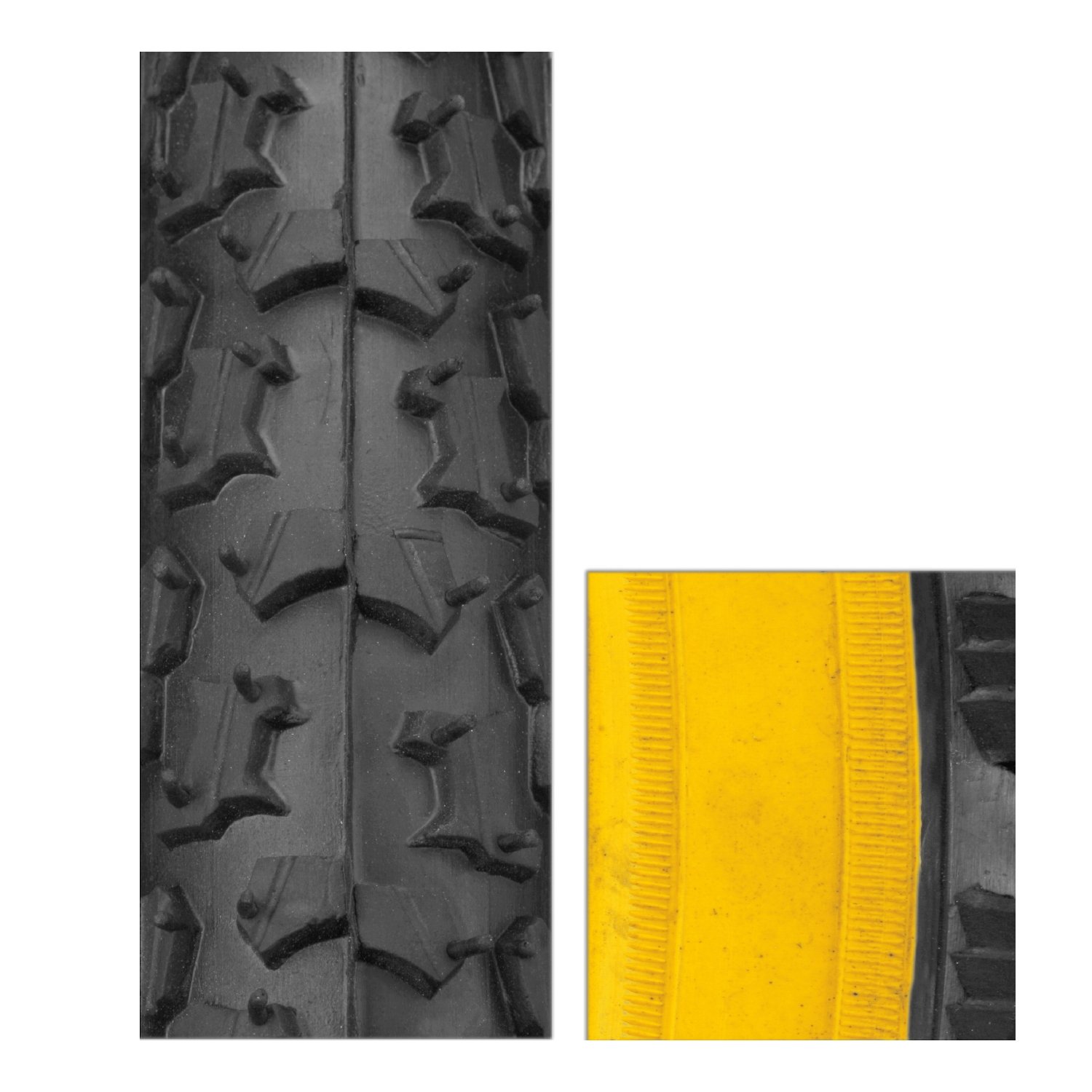 Eastman E-30 26 x 2.125 bicycle tyre with yellow gum wall for European parts distributors